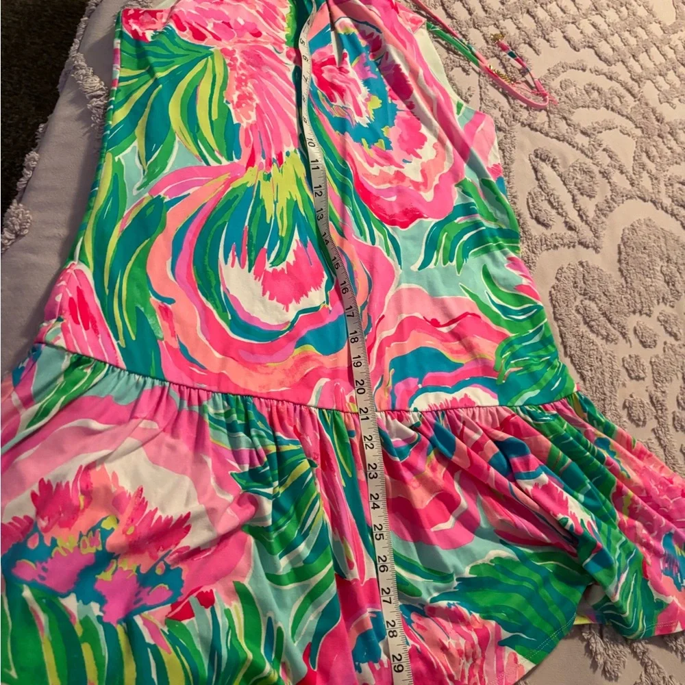 Lilly Pulitzer Pink and Green Floral Dress - Picture 5 of 8
